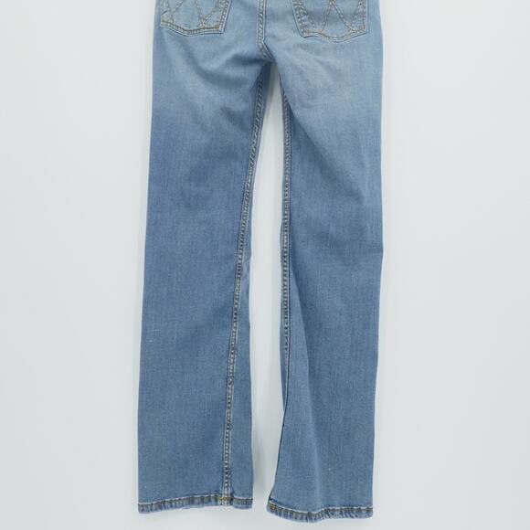 Wrangler Jeans Juniors 3X32 Blue Denim‎ Light Wash Bootcut Cowgirl Western Y2K - Picture 6 of 12